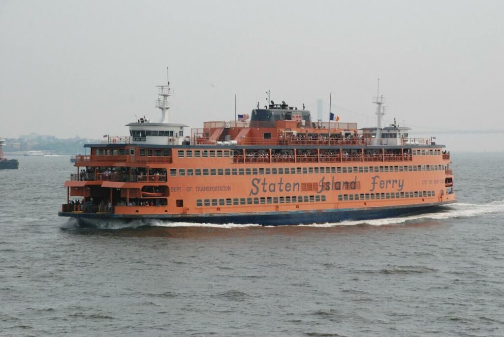 The Staten Island Ferry in Staten Island New York City