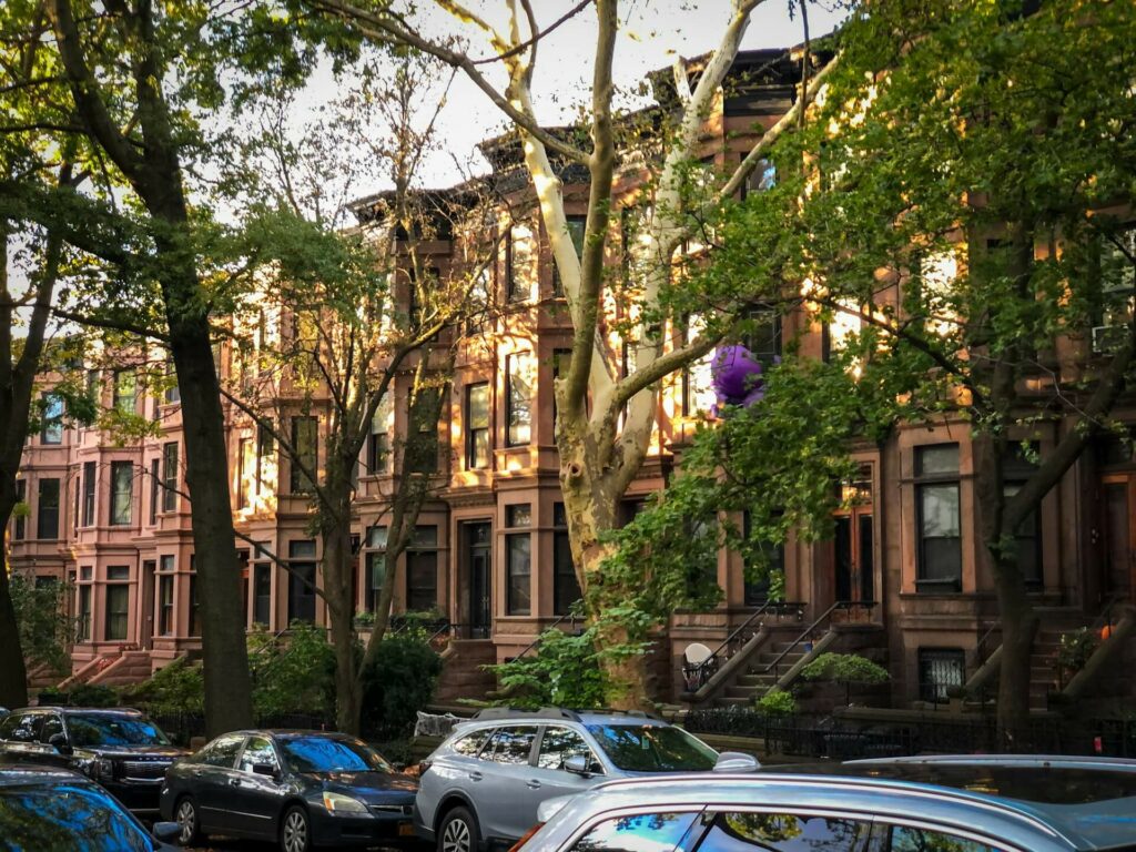 A series of homes in Cobble Hill Brooklyn