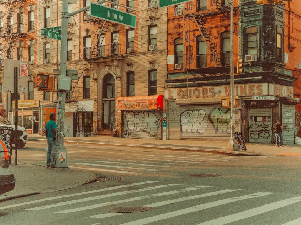 Union Ave and Metropolitan Ave in Brooklyn